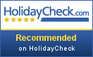Recommended on Holidaycheck